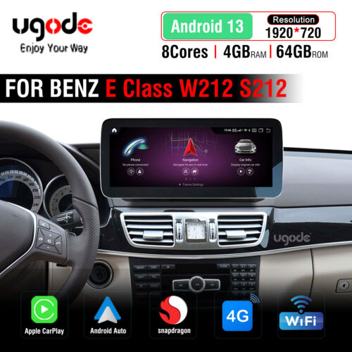 12.3" Android13 Screen Autoradio Apple CarPlay Benz E class W212 S212 2009-2012 - Bild 1 von 12