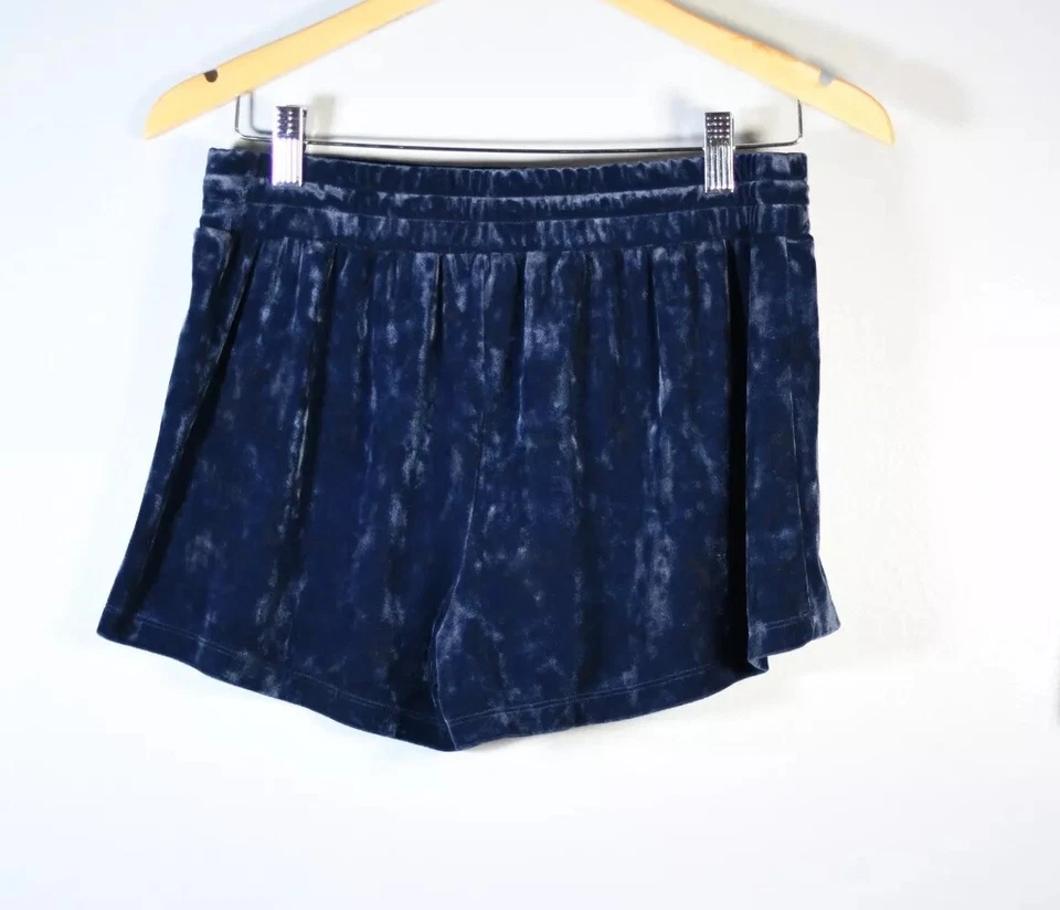 Aerie Azul Terciopelo Loungewear Pantalones Cortos Mujer Talla S Foto 2 de 4