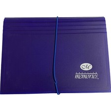 Creative Memories Photo Storage File Mates Blue Accordion Style