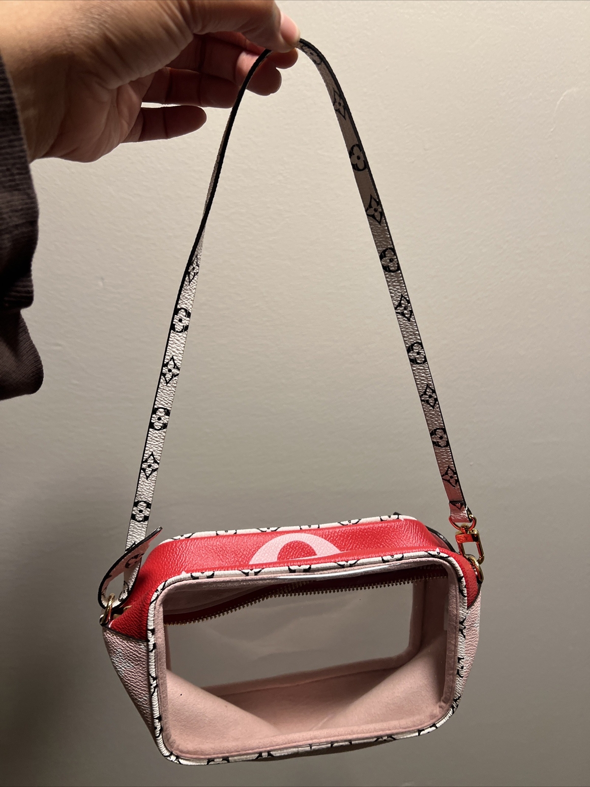louis vuitton transparent beach bag