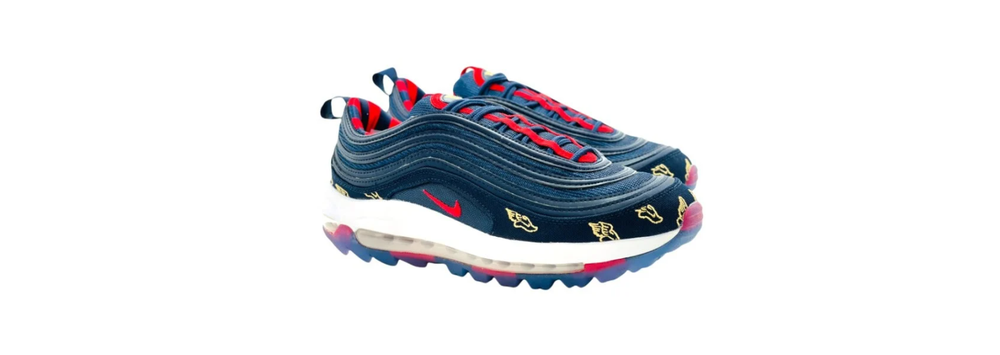 Nike Air Max 97 G NRG Wing It Obsidian Red CK1220-400 Mens Size 6 Running Shoes