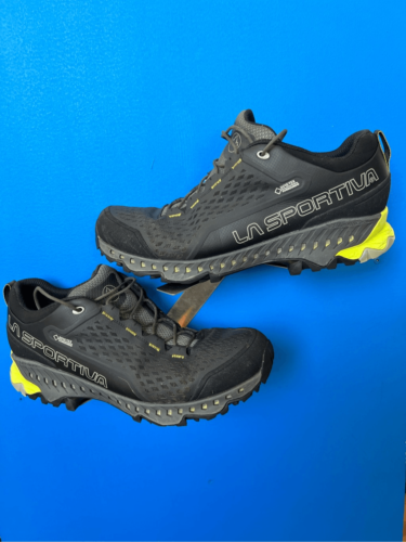 LA Sportiva Spire GTX Goretex Black Trail Mountain Running Shoes Mens Size 12 - Foto 1 di 8