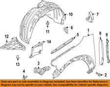 MAZDA OEM 20-25 CX-30,MX-30 EV Fender Fender Components-Front Bracket DFR552240