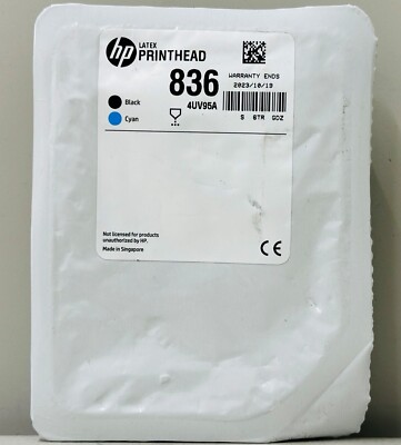New Genuine HP 836 Black & Cyan Latex Printhead Cartridge [4UV95A]