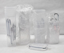 Lot of 15 Dry Food Storage Containers w Lids Clear Assorted Sizes Polycarbonate