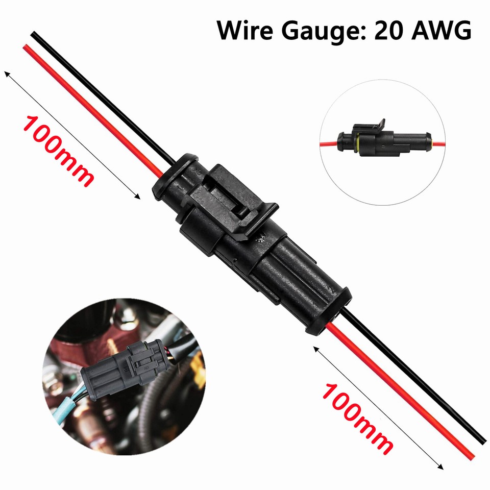 18 Gauge 3 Pin Way Car Waterproof Electrical Connector ... | Cuotas Sin Interés - Foto 2