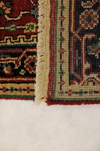 Serapi colorante vegetale orientale annodato a mano corridore tradizionale annodato a mano" x 9'10"" piedi - Foto 8 di 9