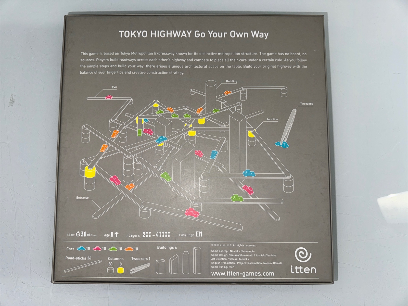 Itten Board Game Tokyo Highway (2-4 Players) Box NM - Excellent