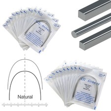100PCS Dental Orthodontic Niti Arch Wire Natural Form Elastic Round Rectangular