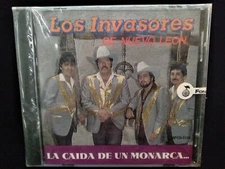 CD-📀-LOS INVASORES DE NUEVO LEON-LA CAIDA DE UN MONARCA...-1991...