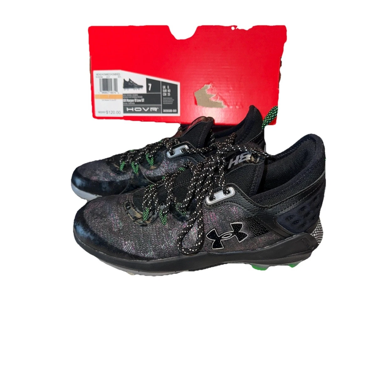 Under Armour Harper 8 ST Low White Midnight Navy for sale | eBay