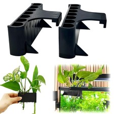 2PC 7 Holes Upgraded Aquarium Plant Holder, Aquatic Plants Cup for Black-2PC