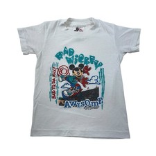 Vintage 1990s Bad Mickey Disney Short Sleeve Single Stitch T-Shirt USA Made 5/6