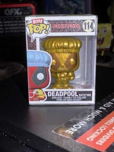 Funko Bitty Pop! Deadpool Bathtime 114 Gold Chase 1/32 Marvel Blind Bag Rare
