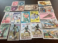 19 USED STAMPS FROM NIGERIA