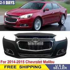 Complete Front Bumper Cover Kit w/Fog Lamp For 2014 2015 Chevrolet Malibu