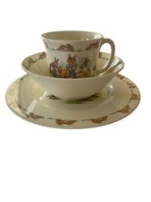 Royal Doulton BUNNYKINS 3 Piece Child's Set Bowl, Plate, Cup Bone China Vintage