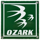 VINTAGE OZARK AIR LINES PORCELAIN SIGN GAS OIL AIRPORT AVIATION HANGAR AIRPLANE
