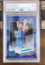 2023-24 Panini Donruss - Rated Rookie Dereck Lively Choice Blue Signatures /49 