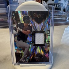 2024 Panini Select Sparks Prizm Memorabilia Spencer Jones #SPK-SJ Baseball