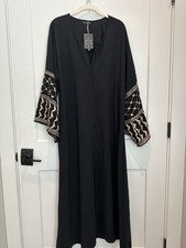Modest abaya With Kufiya On Sleeves