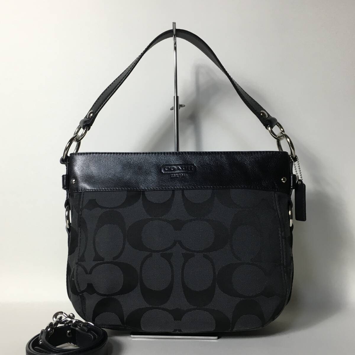 Coach Signature 2-Way Tote Bag in Black - Stylish & Versatile