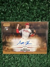 2025 Topps Stadium Club Seth Johnson - On Card Auto 49/50-Phillies RC