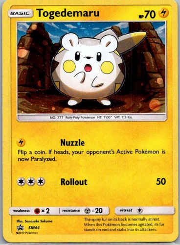 Togedemaru - SM44 Sun & Moon Promo Promo Holo Pokemon