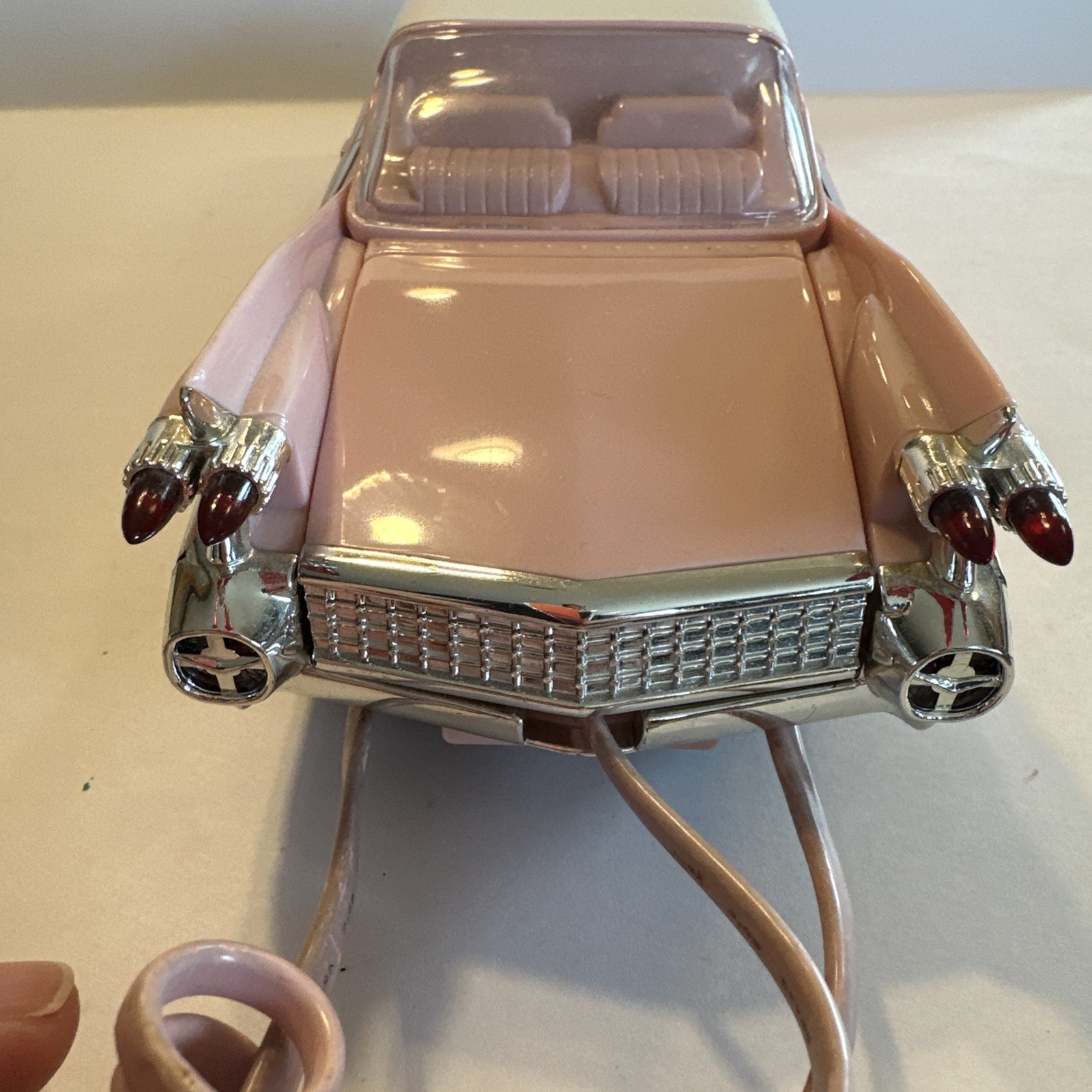 VINTAGE TELEMANIA 1959 PINK CADILLAC ELDORADO  LANDLINE PHONE EC