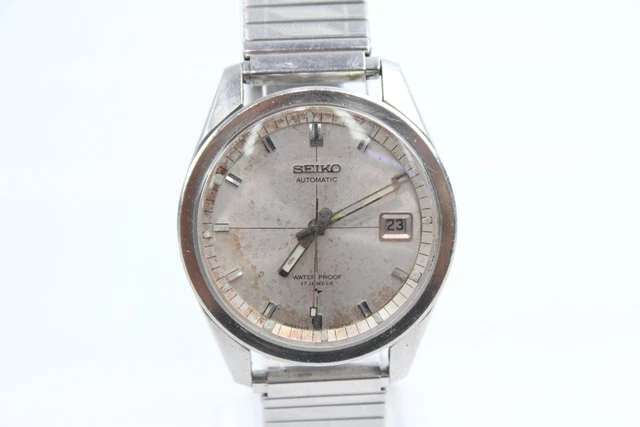 14 Seiko Sportsmatic White Dial Watch Automatic Working