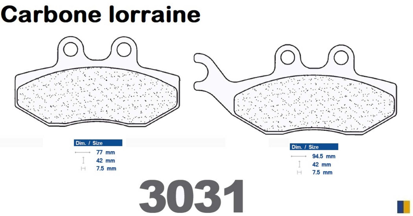 Plaquettes avant Carbone Lorraine Piaggio LX 125 pour vos trajets urbains quotidiens