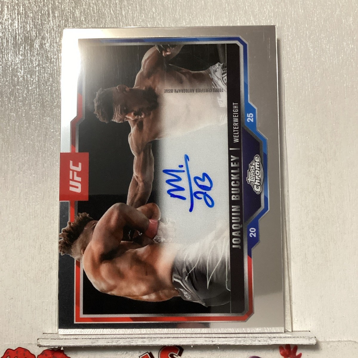 2025 Topps Chrome UFC Joaquin Buckley #CVA-JB Veteran Signature
