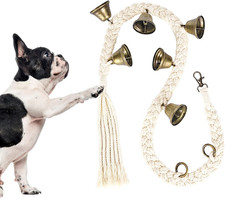 Dog Bell for Door Potty Training, Cotton Handwoven Dog Doorbell with 6 Extra ...