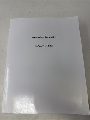 Intermediate Accounting 3rd Edition by Pearson 9. Bound Looseleaf.