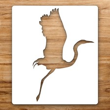 Crane In Flight Large Reusable Wall Stencil For Painting DIY Home Decor Template