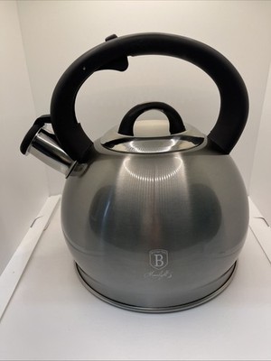 Berlinger Haus Moonlight Gray Stainless Steel Stovetop Tea Kettle 3 Liter 101.3