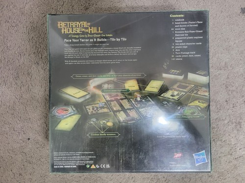 Betrayal At House On The Hill 2nd Edition Board Game New & Sealed Avalon Hill - Picture 2 of 2