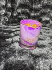 Aromatic and decorative candle in a marbled container by Maya's Candles