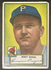 1952 Topps - Monty Basgall #12 *ROOKIE CARD* VG - rounded corners. rookie card picture