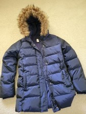 Gap Kids Insulated Winter Hooded Coat XXL 13-14 Shimmering Blue