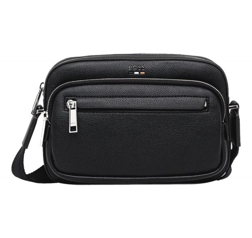 BOSS Sac à Bandoulière Homme avec Logo en Relief Ray Ew Poche 50552623 Noir - Photo 1 sur 5