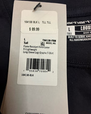 Carhartt Flame Resistant Force Loose Fit Long Sleeve Shirt Black L Tall 104130-  