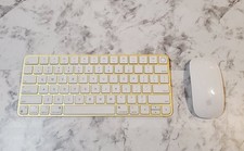 Apple Magic Keyboard Touch ID Model A2449 With Magic Mouser Yellow Gold/ White