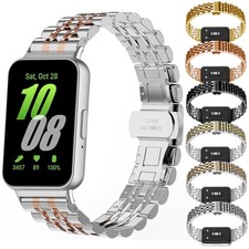 For Samsung Galaxy Fit 3 SM-R390 Stainless Steel Band Watch Strap Replacement