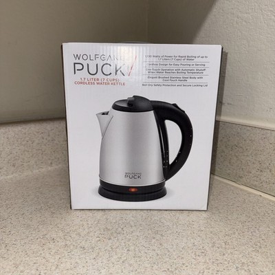 NEW Wolfgang Puck 1.7-Liter Electric Cool-Touch Cordless Water Kettle 7 Cup
