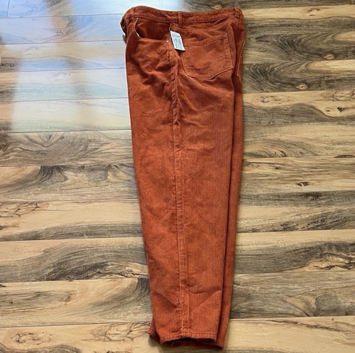 Pantaloni donna Empyre Tori 11 gamba larga velluto a coste nuovi con etichetta arancione bruciato Y2K retrò - Foto 4 di 7