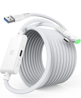 INIU 16ft Premium VR Link Cable with Charging, USB 3.0 Compatible with Meta Ques