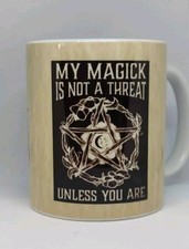 Witchcraft Pentagram Coffee Mug Sassy Magick Pagan Gothic Birthday Gift