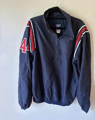 #ad Vintage Dalco Athletic Men#x27;s Blue Full Zip Lined Windbreaker L Made USA $18.75