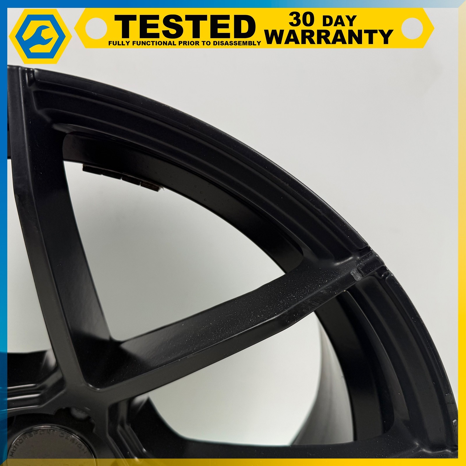 14-24 MASERATI GHIBLI 20 X 10J REAR WHEEL RIM BLACK OEM